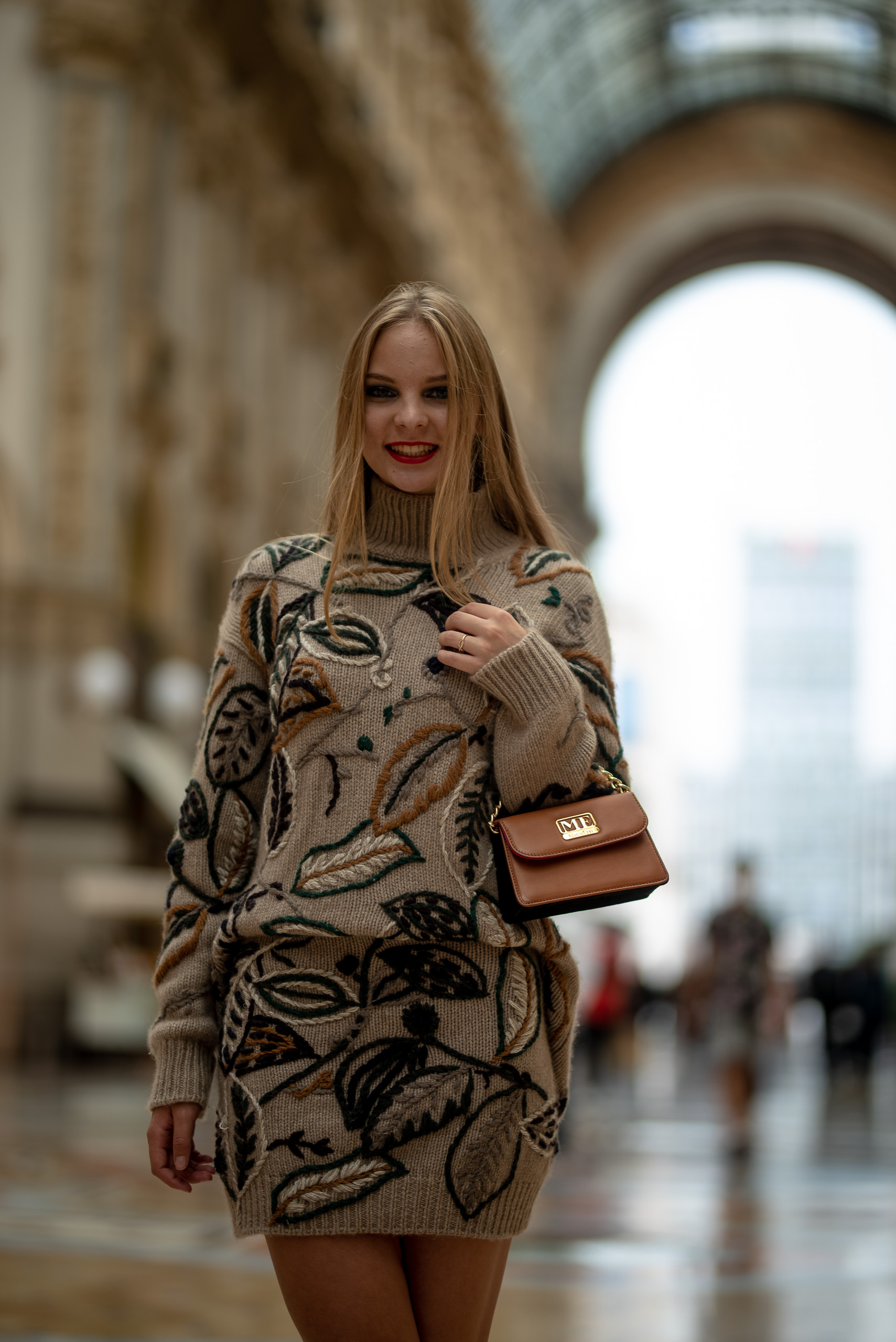 Marosetti Borse con la testimonial Elisa Caterina Egger alla Milano Fashion Week 2020 (3)
