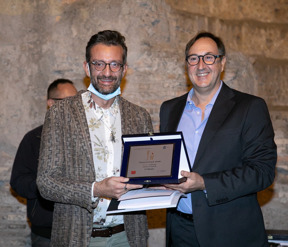 Francesco Ridolfi secondo classificato Premio Incoinque Jewels,Stefano Antonelli